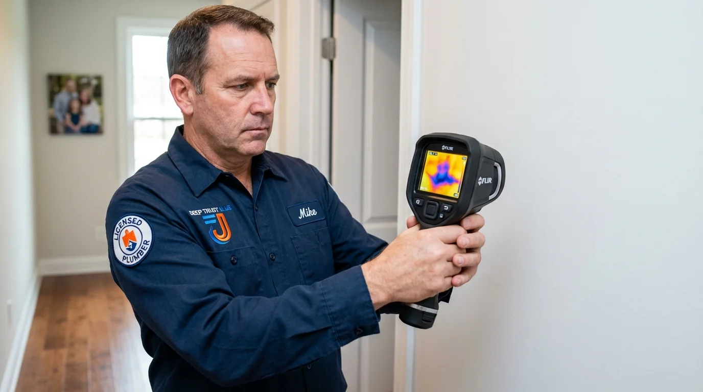 Thermal imaging leak detection by Johns Plumbing LLC in Laurys Station